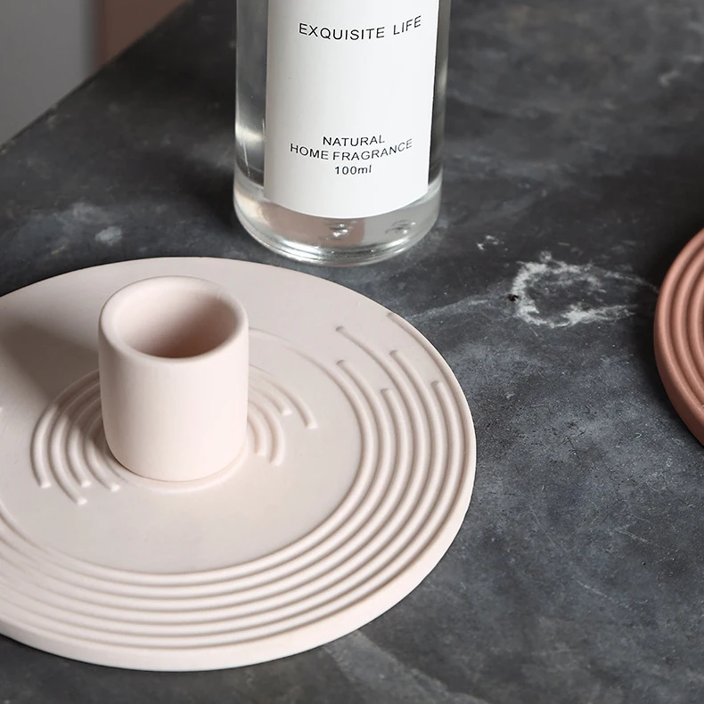 Nordic model room soft furnishings home accessories Porcelain Candle Stick Holder