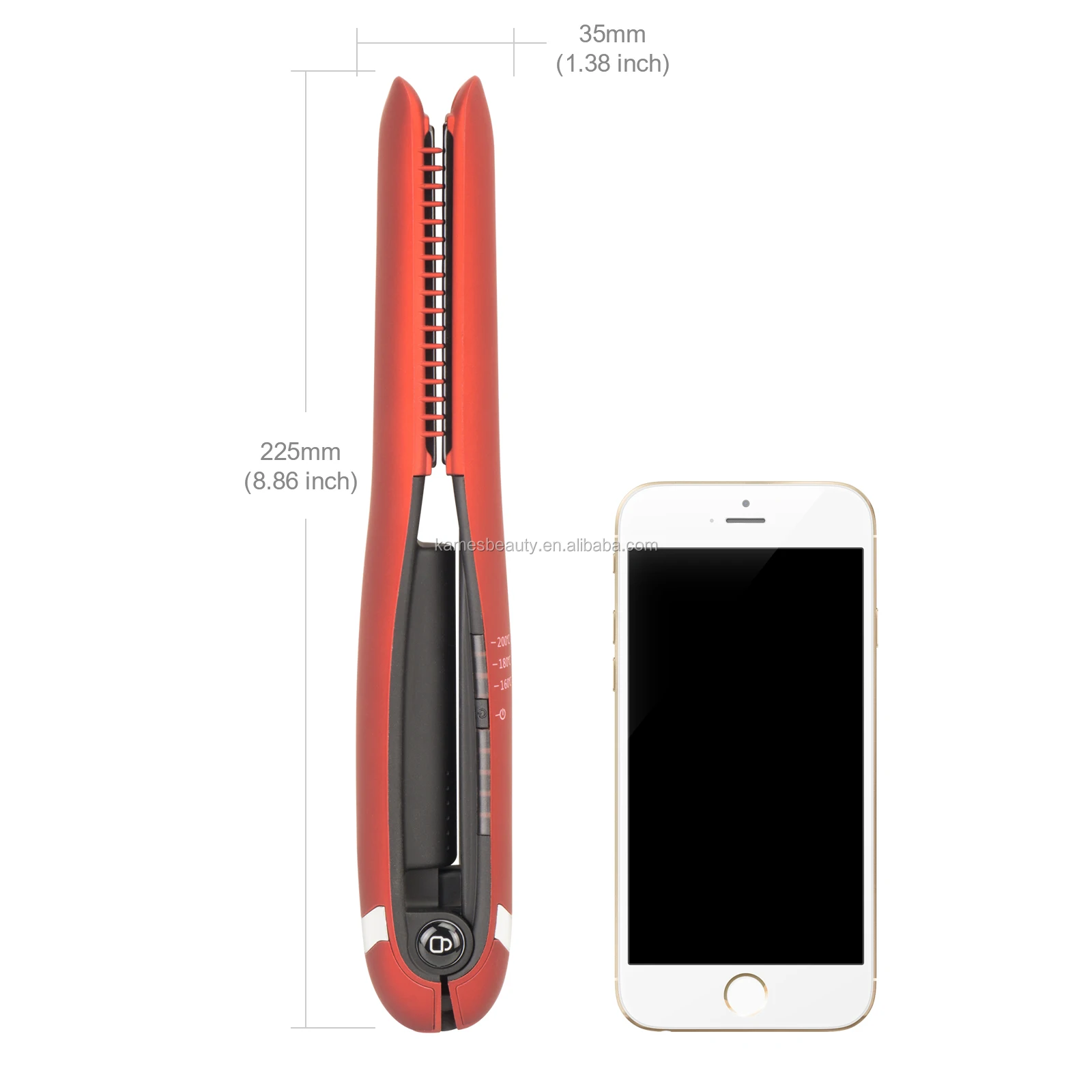 
Mini Size Cordless Hair Straightener Wireless Flat Iron 