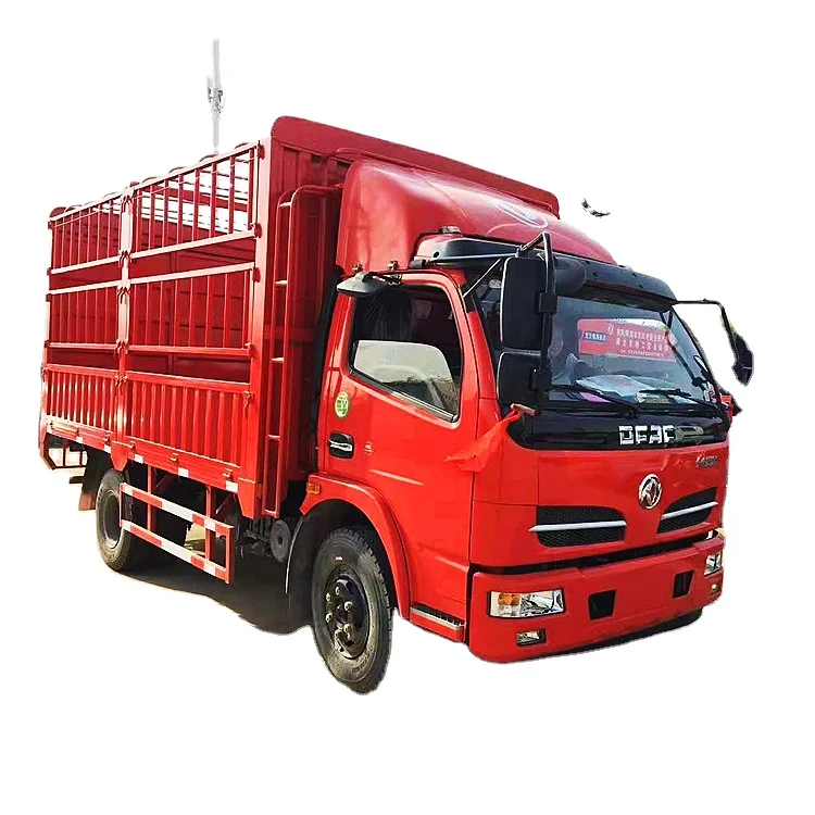 Dongfeng 4x2 light duty 5 ton small Fence Cargo Transport Truck For Sale
