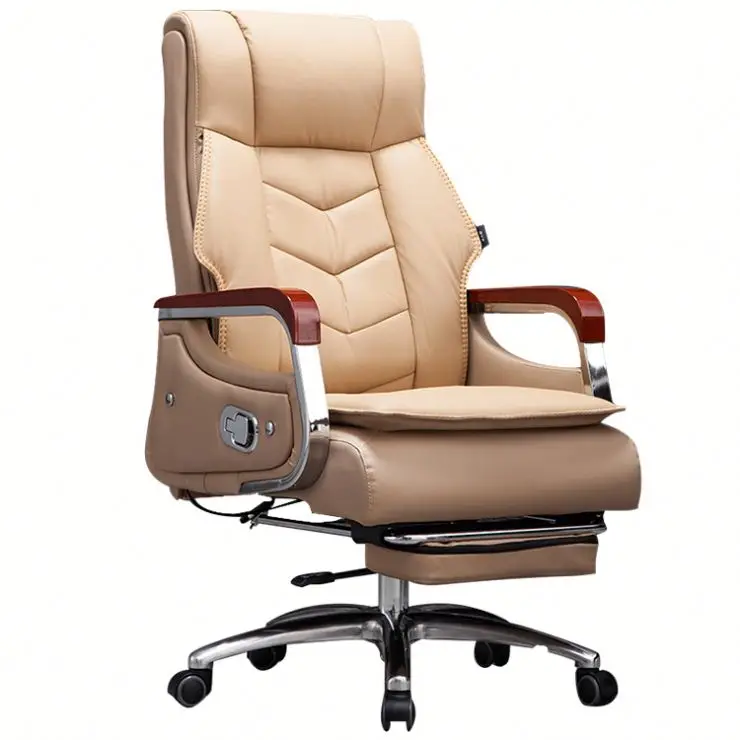 luxury Boss adjustable director Executive Computer PU leather swivel Staff swivel home lift armest rotating lounge office chair