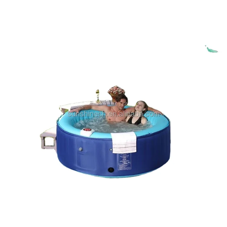 China manufacture large 8 person spa tub outdoor swimming spa with bubble jets    Portable inflatable bubble whirlpool spa tub