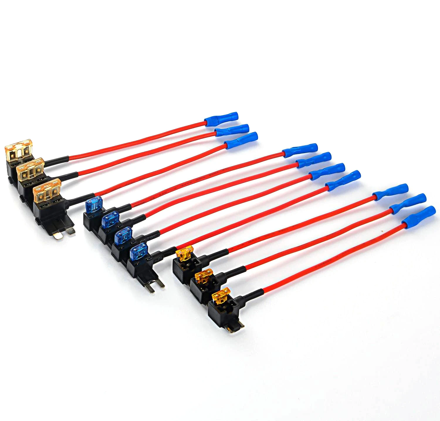 1015 16AWG 150MM  Standard & Mini & Low Profile Mini & Micro2 Blade Fuse Holder