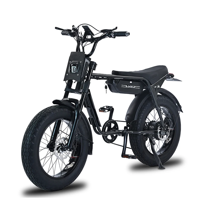 2024 ZX snow e-bike 750W/1500W электрический городской велосипед 20-дюймовые толстые шины в стиле ретро ebike с подножками на складе ЕС и США