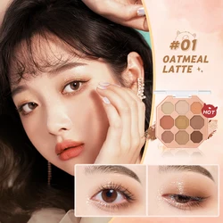 BANXEER 9 Colors Matte Eyeshadow  Nude Matte Eyeshadow Pink Matte Eyeshadow Palette