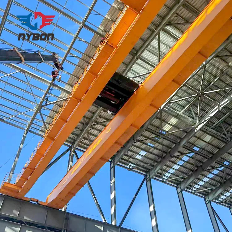 Chinese Manufacture 25 Ton Double Girder Bridge Crane with Electric Travelling Hoist Eot Crane