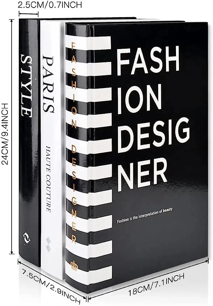 Decorative Book Set Fashion Real Blank Hardcover Book