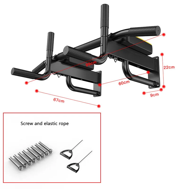 
Multi-Grip Chin Up Bar Pull Up Bar Dip Stand Power Tower Set For Home Gym Strength Training Equipment 