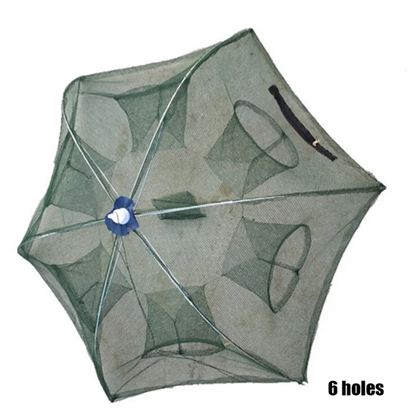 4/6/8/10/12/16/18/20 Holes Entrance Factory Make China Supplier Small Fish Trap Shrimp Trap Net Fishing Goods