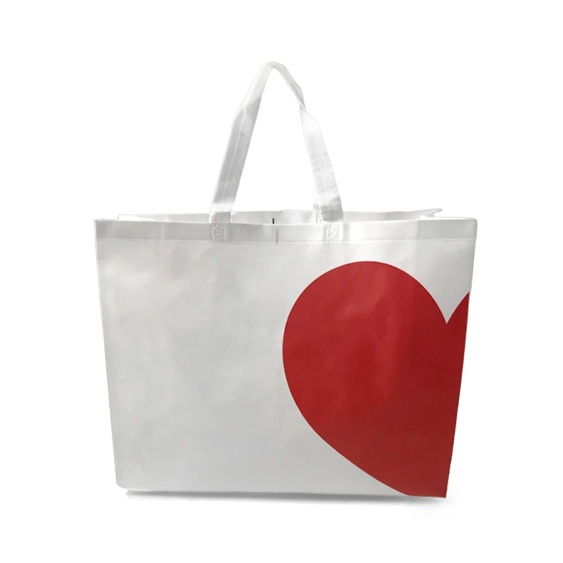 100G La Bolsa De Tela Sin Tejer Storage Cheap Laminated Printed Reusable Tote Fabric Shopping Non-Woven Bags For Advertising