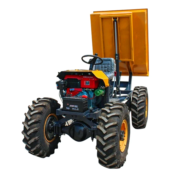 Light work Side Tipping Trucks Underground loader 1 ton mini site dumper for construction engineering mine mining mineral