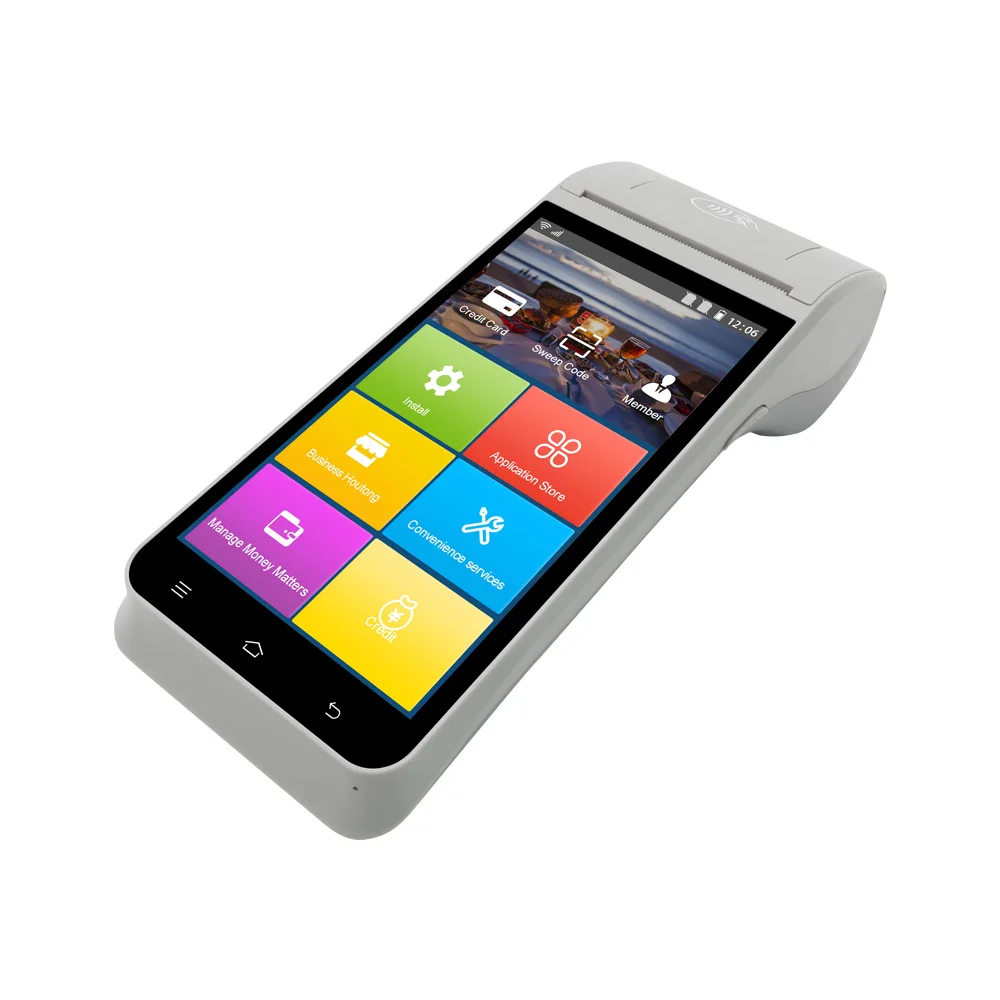 Портативный Новый заказ POS ZCS Z91 Smart Android 11 0 Чековая печать POS-системы 58 мм Термопринтер