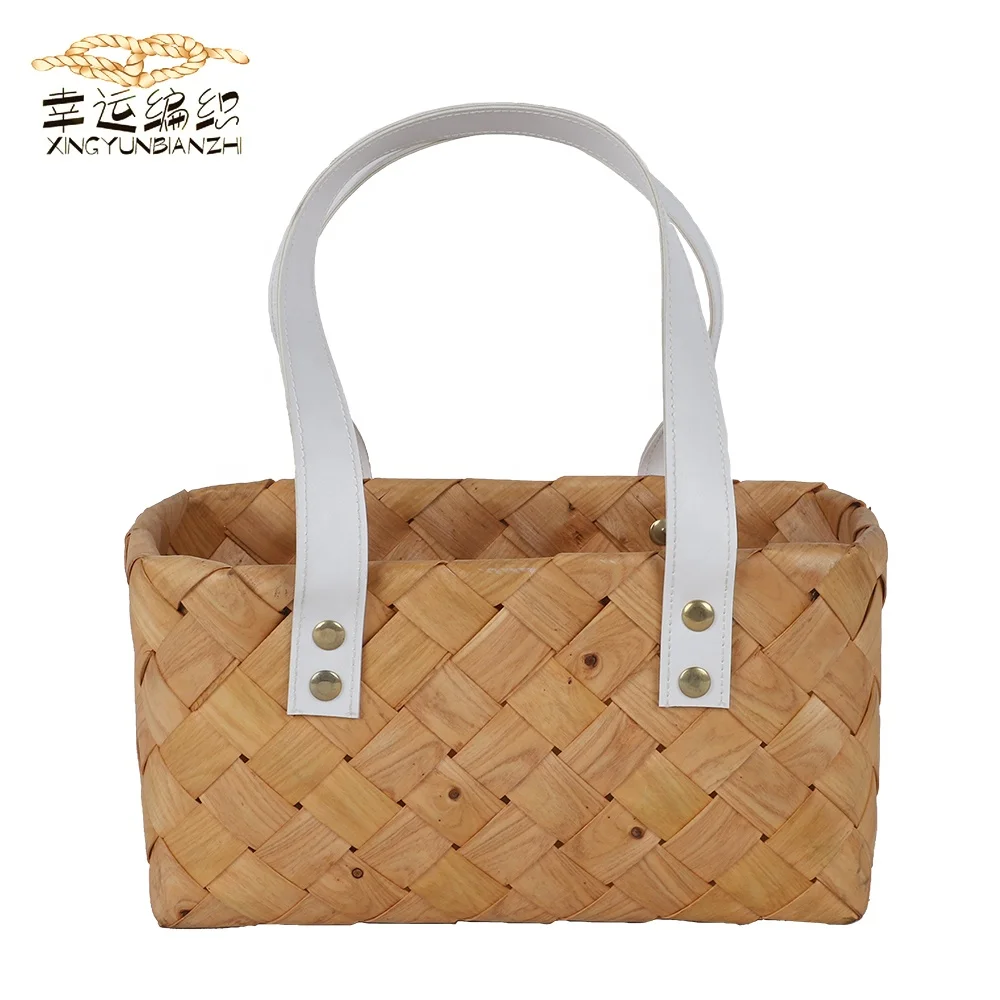 Набор из 3 плетеных корзин для хранения корзина закусок древесного дерева всякой всячины с подкладкой Прямая продажа завода