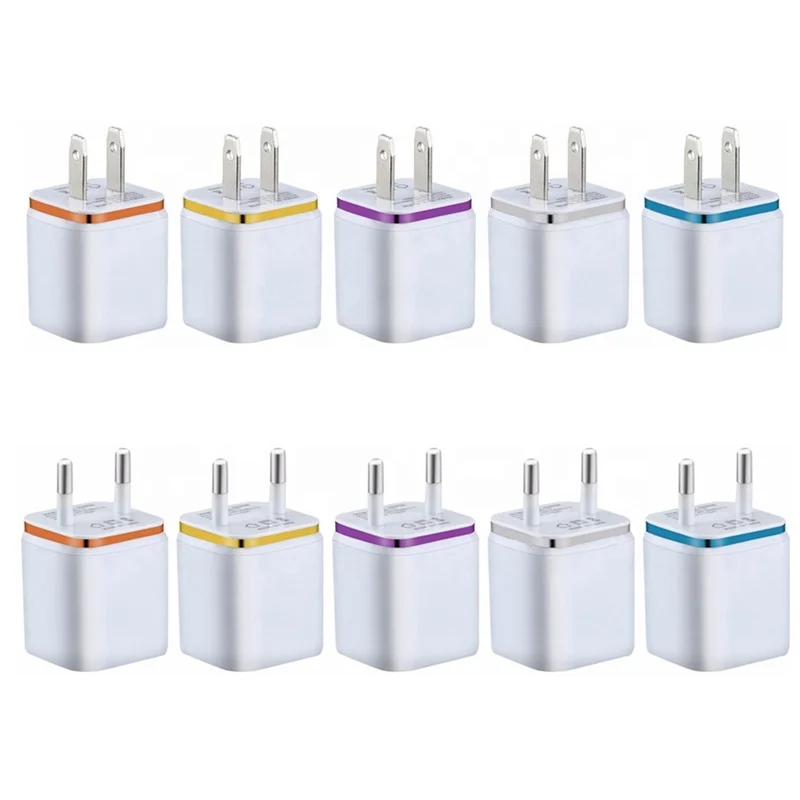  Автомобильный мобильный телефон Портативный Универсальный Android EU US Plug dual 2 usb c настенное зарядное устройство адаптер для Iphone 6 7 8 11 pro max