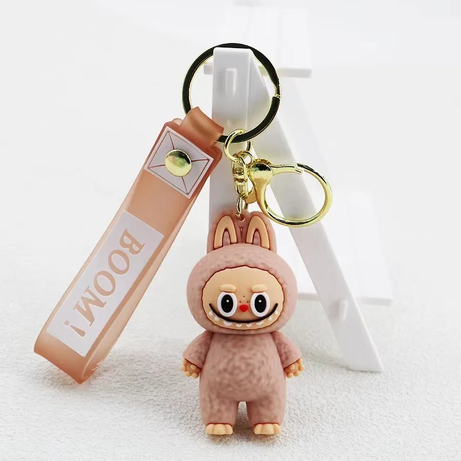 2024 New Designs Cute Cartoon Character Rubber 3D Soft PVC Keychain Silicone Car Key Ring Anime Keychain