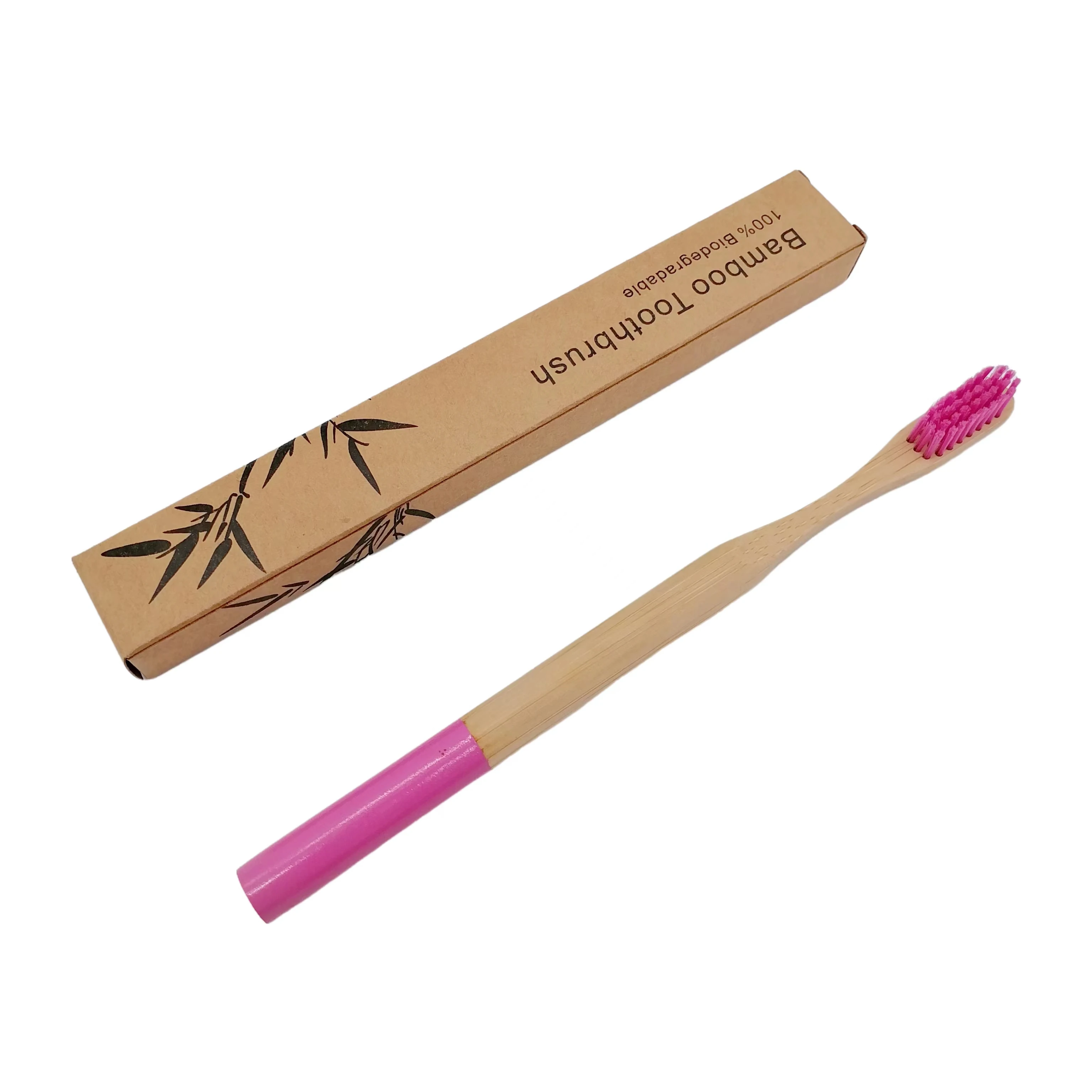 Environmentally Friendly Disposable Bamboo Toothbrush Kit Soft Hair Adult Dental Toiletries Home Hotel Custom Children Use