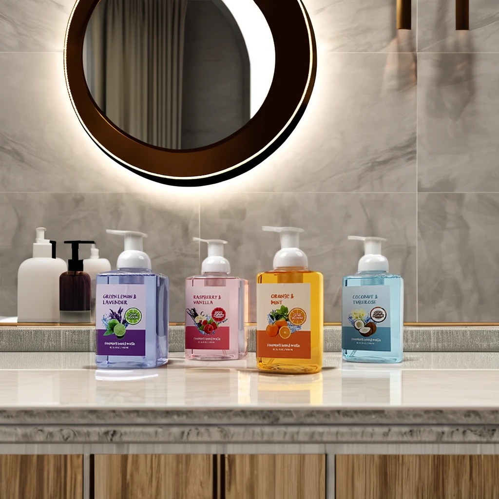 Wholesale Moisturizing Gentle Foaming Rich Bubble Hand Wash Liquid Soap For Hotel Bathroom