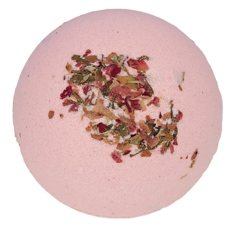 Pure Natural Bath Bomb Dry Flower Explosion Ball Bubble Bath Salt Luxury Carbonate Spa Bomb Bath Salt Ball