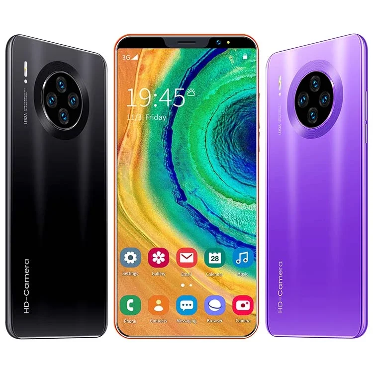 
Mate33 Pro 4G+64G 4g Dual SIM Card Dual Standby android mobile phone 4g low prices android Celulares Wholesale cellphone 