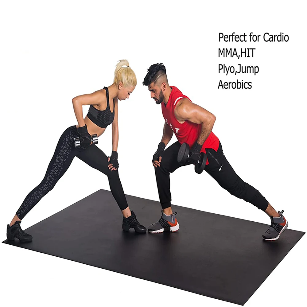 Large Exercise Mat 6ft 6ft Durable super grip non toxic Gym Fitness Equipment workout mat Square 36 Thick Large Exercise Mat