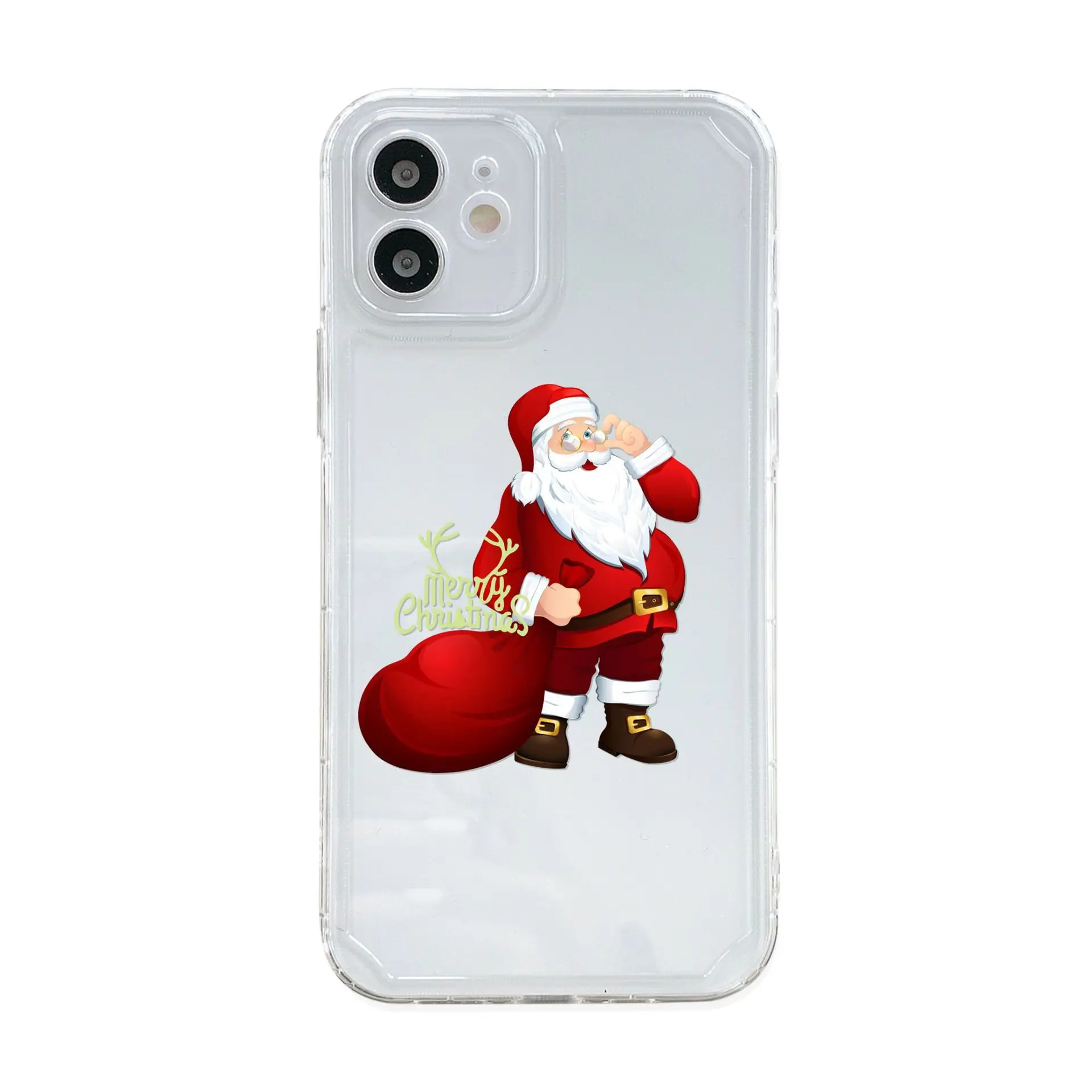Merry Christmas Gifts Cartoon Top Toy Snowman Santa Deer Elk Tpu Phone Case For Iphone 13/12//11/x/xr/xs Max