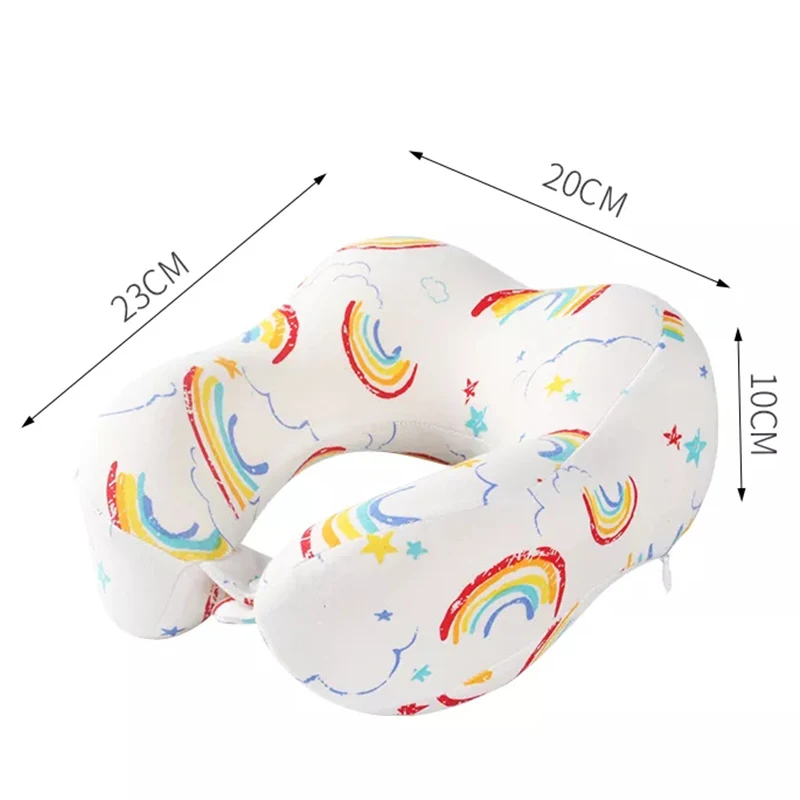 High Quality Children Lovely U-shaped Memory Foam Pillow for release shoulder pressure in travel