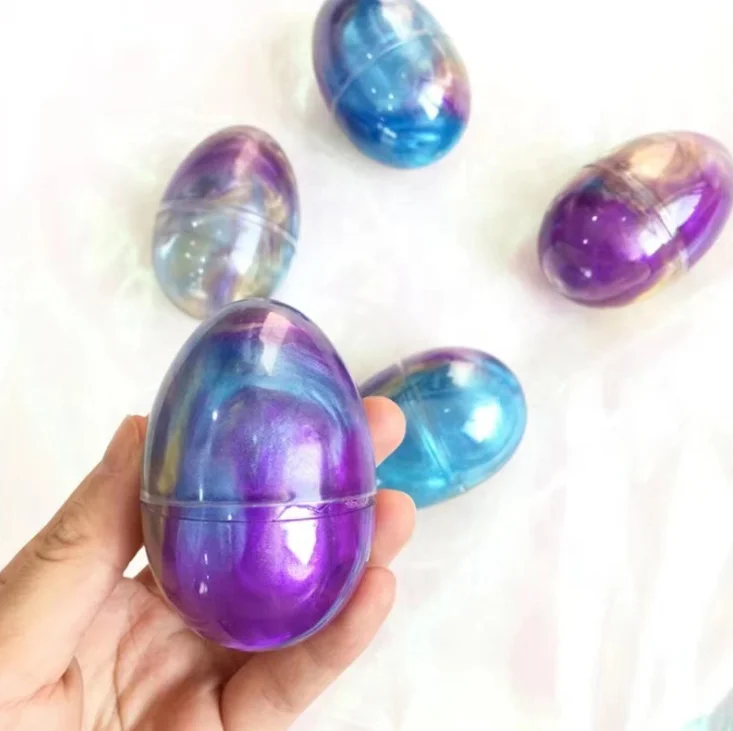 Colorful DIY Egg Crystal Mud Starry Slime Kit Soft Clay Toy for Kids