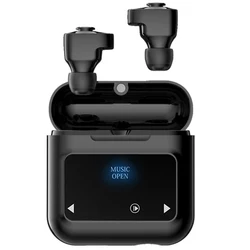 2 In 1 TF Memory Card Pocket MP3 Player Auto Connect Hifi Sound Super Bass Voice Assistant BT 5.0 TWS Earbuds Wireless Earphone