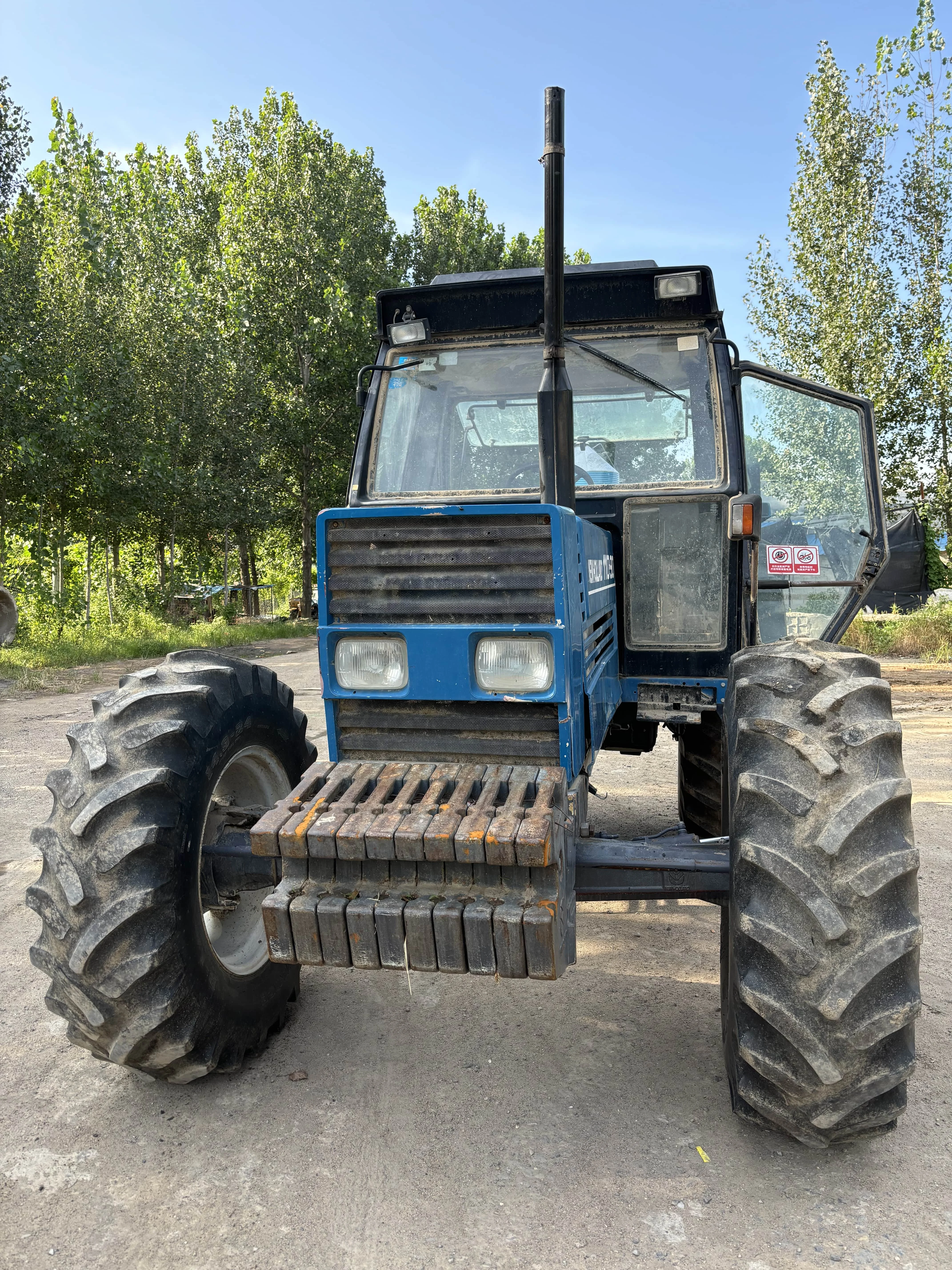 Second Hand Fiat New Holland 110-90 tractor with original painting condition Used Fiat 110hp for sale