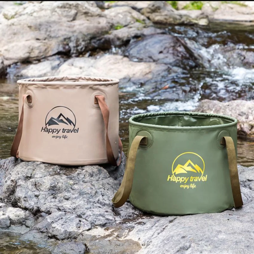 20 litres Foldable bucket Fishing bucket camping water container folding outdoor portable bucket for camping