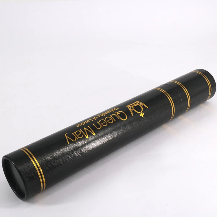 Wholesale Cheap 5*32cm Gold Stamping Leather University Certificate Scroll Holder