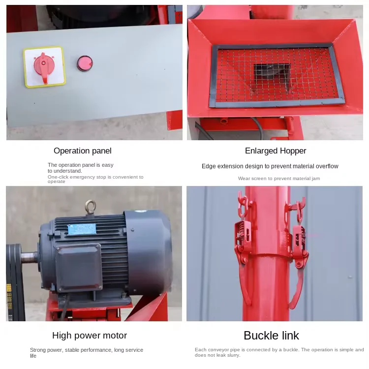 Portable Mixer Machine secondary structure column feeder concrete pump mobile Concrete Screw Conveyor Pump For House Building