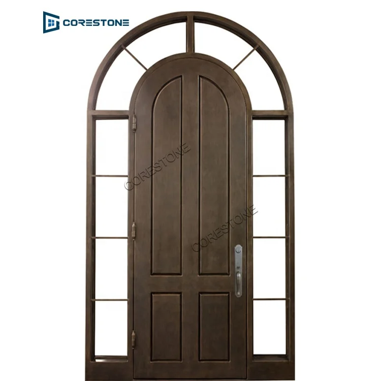 10 Years Warranty Wrought Iron Gate Door Bronze Wrought Iron Door
