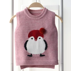 Wholesale Latest design OEM Children Knit Autumn Baby Cardigan Vest