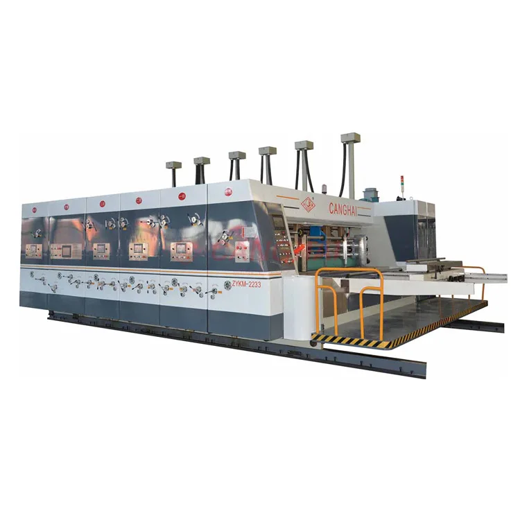 Newest cardboard box Flexo printing Printer Slotter Die Cutting Machine  for pizza box