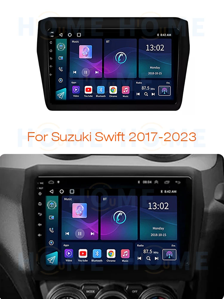 Автомагнитола Carplay 2 Din Android 10 для Suzuki Swift 2017 2018 2019 2021 2023 навигация GPS Мультимедиа по заводской цене