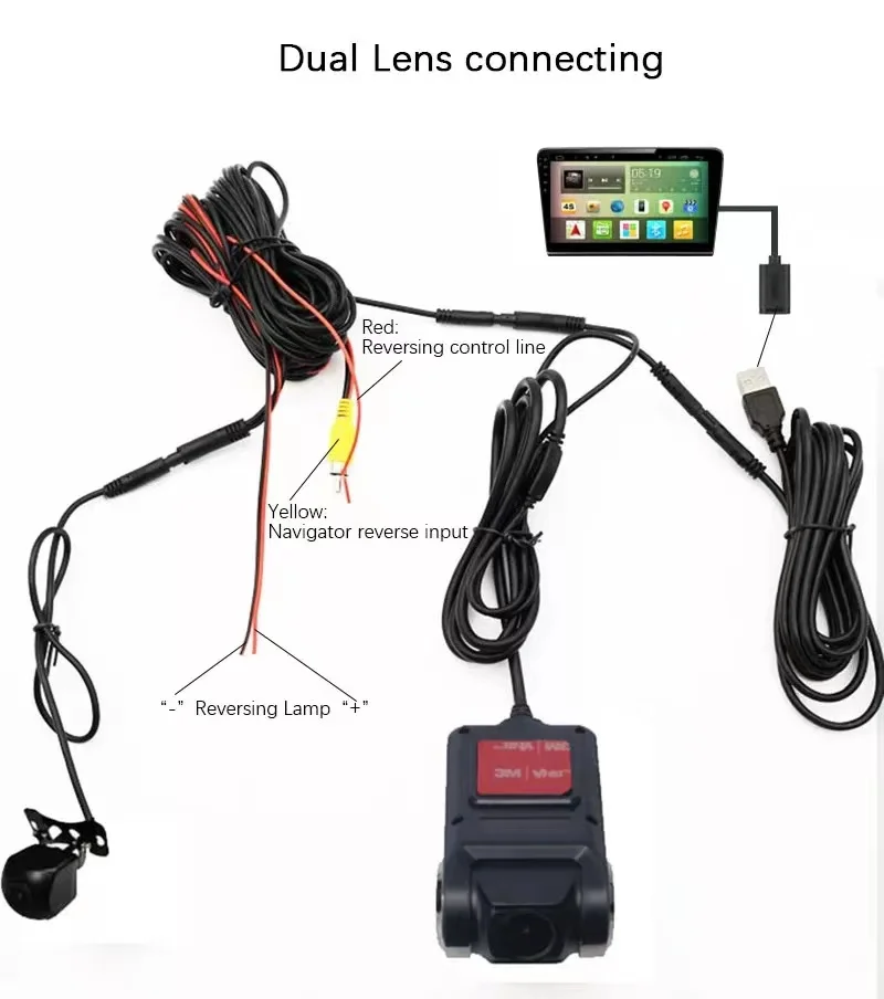 HD720P Super mini USB DVR работает на Android DVD фронтальная запись с функцией ADAS Поддержка 32
