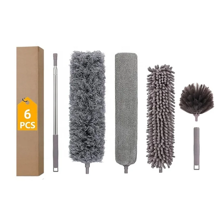 White Gold Holder Keyboard Home Bathroom Cleaning Brush Set Water Bottle Window Cleaning Brush Set