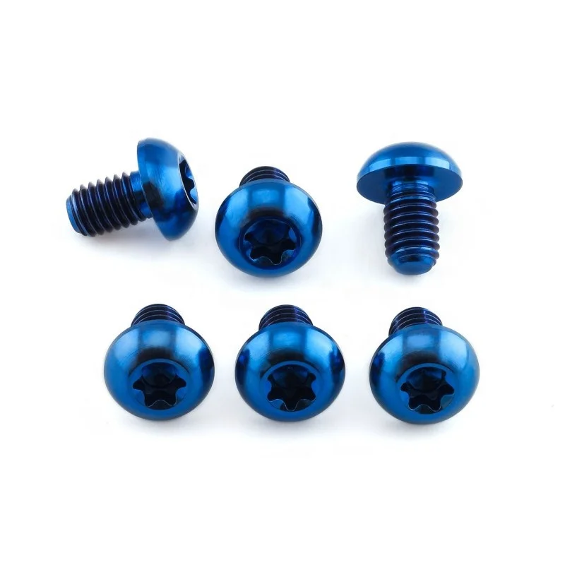 Titanium Bolt Anodized Titanium Head Alloy Colored  Titanium M3 Colorful Button Head Bolts/Screws