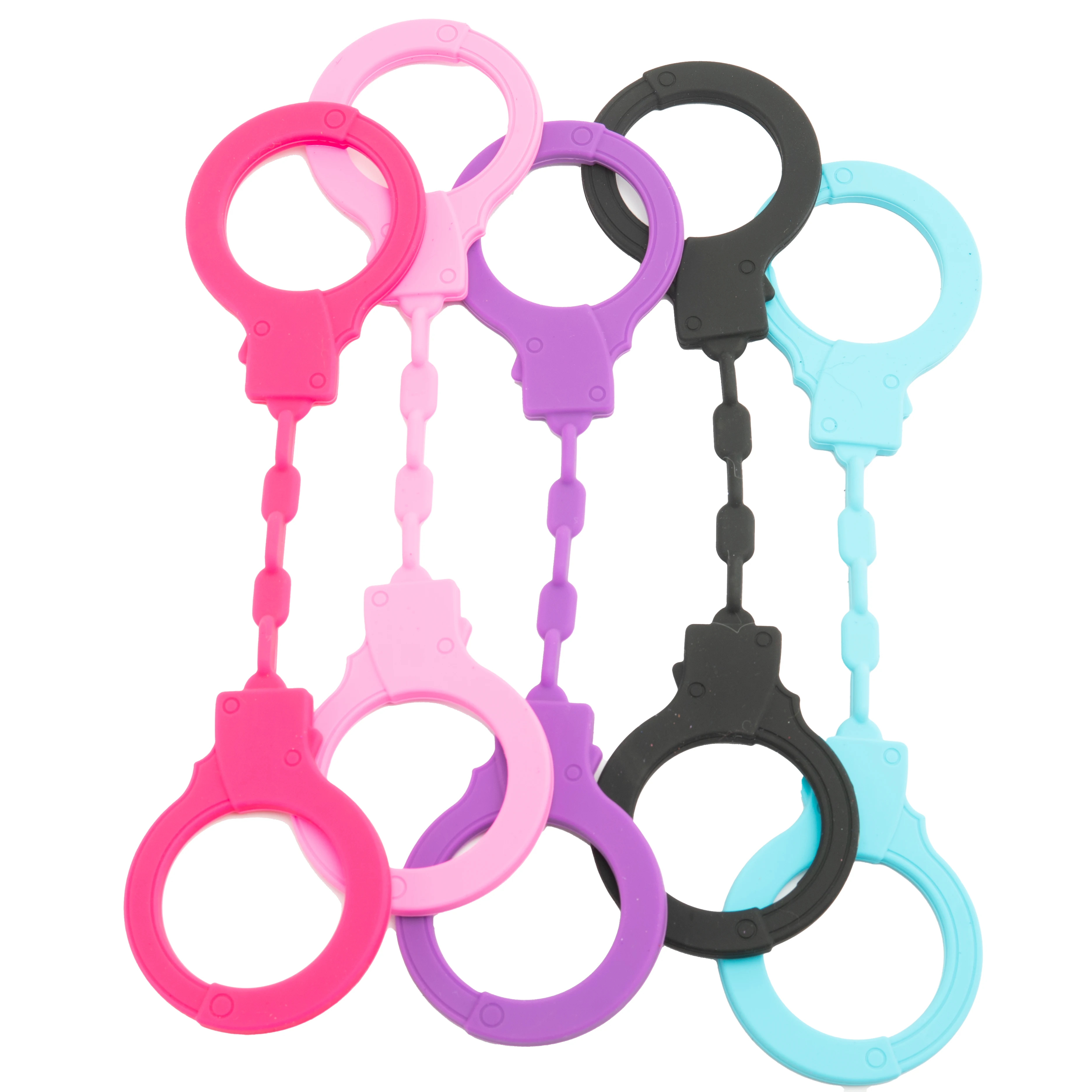 Игрушечные наручники резиновые сексуальные наборы для взрослых пар фиолетовые пластиковые розовые игрушки браслет силиконовые