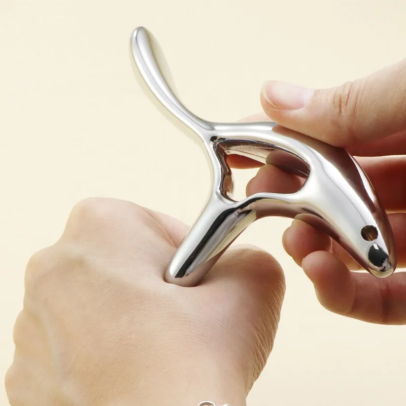 Trigonometric Massage Lymphatic Massage Stick Face Hand Foot Body stainless steel Gua Sha Board Acupuncture Pen