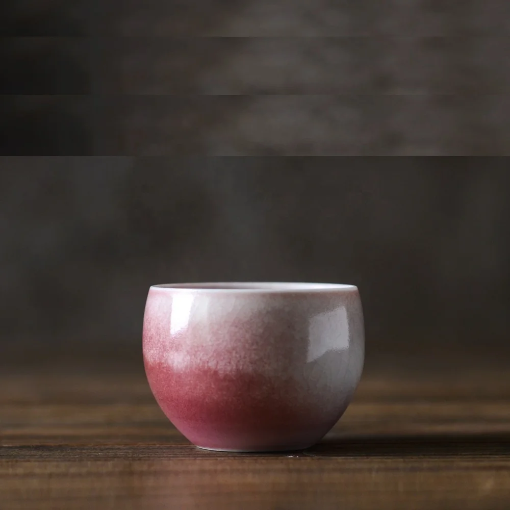 Vintage Stoneware Black Tea Cup  Souvenir Collection