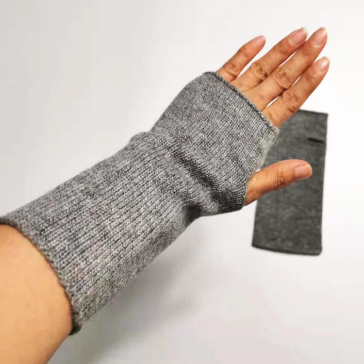 Заводская поставка, роскошные простые Стильные женские кашемировые перчатки 100%
