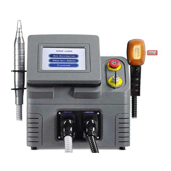 808nm Diode pico laser machine for hair removal and tattoo removal