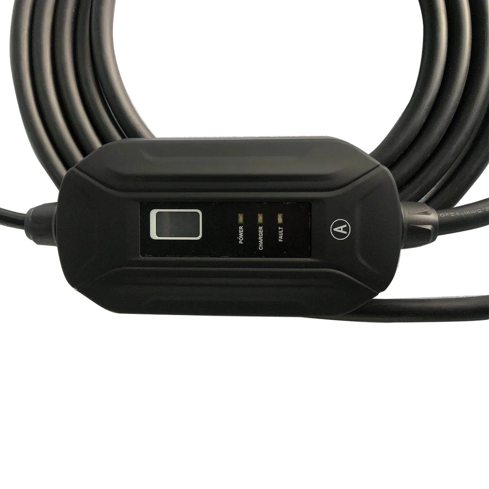 Factory price type2 IEC62196 schuko plug adjustable current 8A/10A/13A/16A portable charging