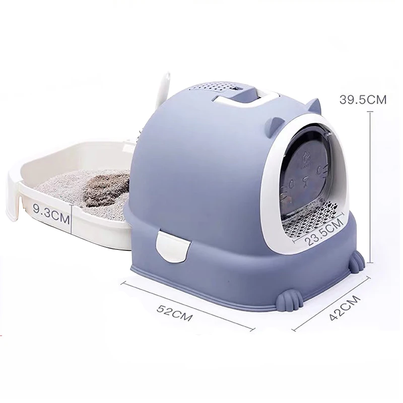 New Design Large Foldable Cat Litter Box with Drawer Full Enclosed Pet