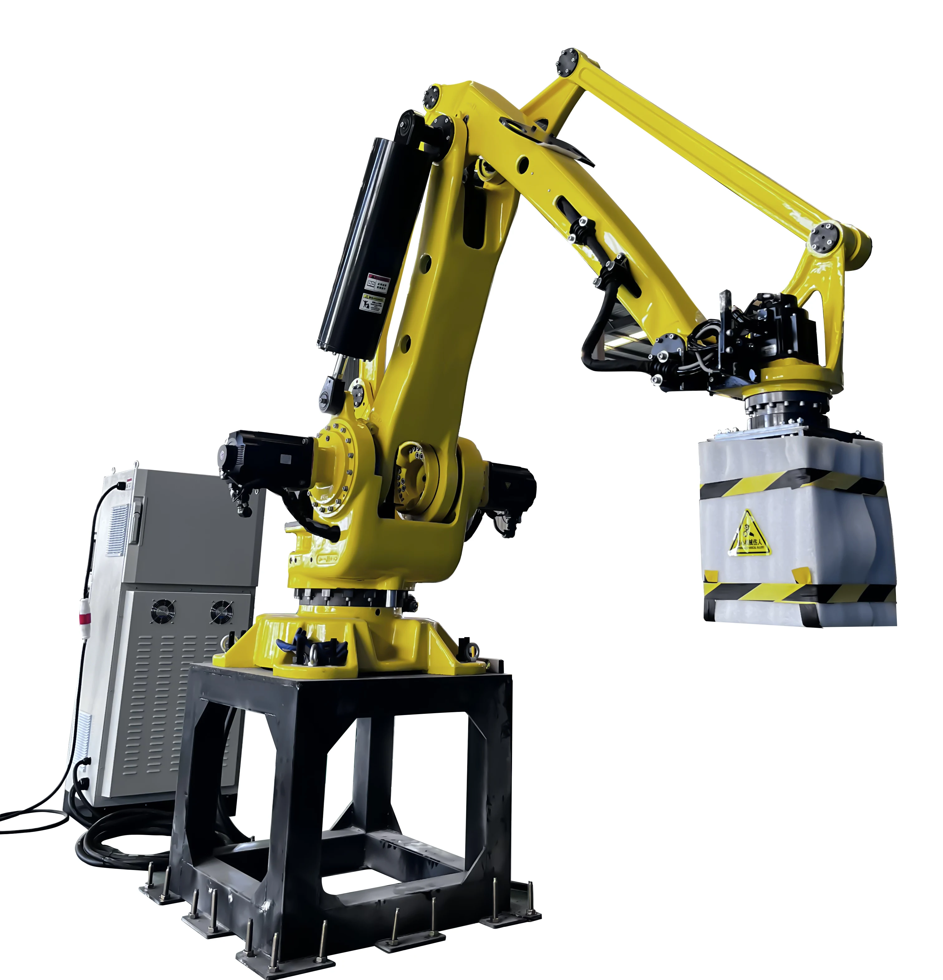 industrial robot palletizer stacking loading unloading bag box carton bottle cans palletizing machine