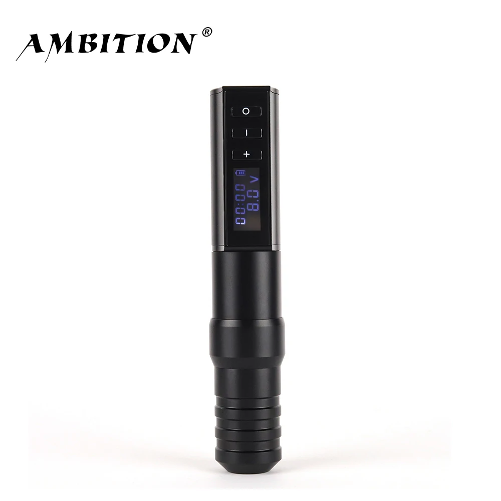Ambition Hunter Professional Tattoo Machine 2200mAh LED Digital Wireless Tattoo Pen Machine for Body Art