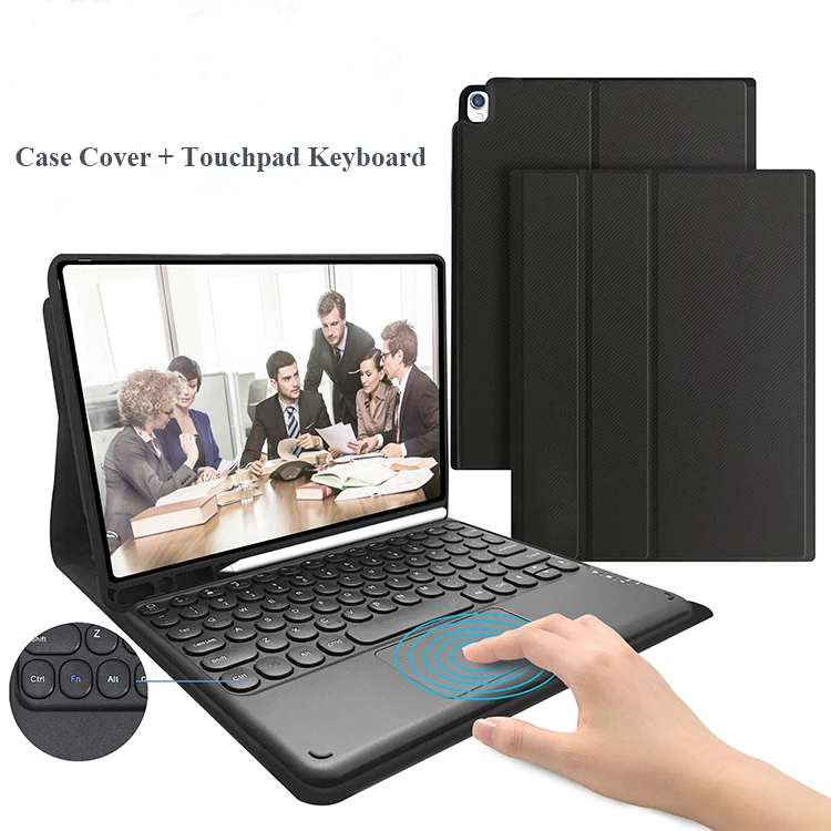 Smart Mini Touchpad Wireless Keyboard For iPad 7 10.2 Keyboard Case For iPad 9.7 Air 2 Tablet Covers With Keyboard