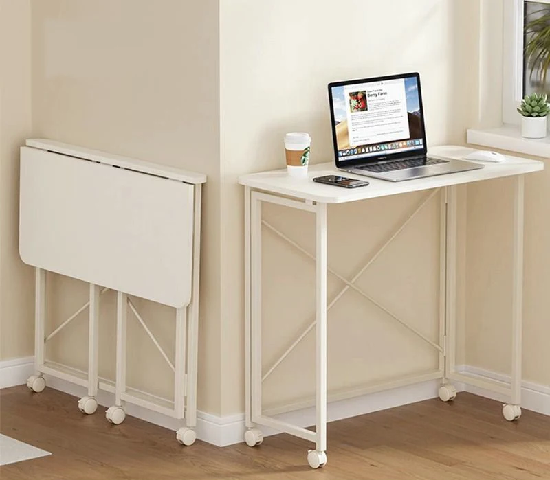 Foldable portable study desk Home computer desk pulley table