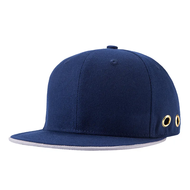 6 Panel Rubber PVC Logo Rope Baseball Cap Waterproof Laser Cut Drilled Hole Perforated Hat Performance Sports Dad Hat